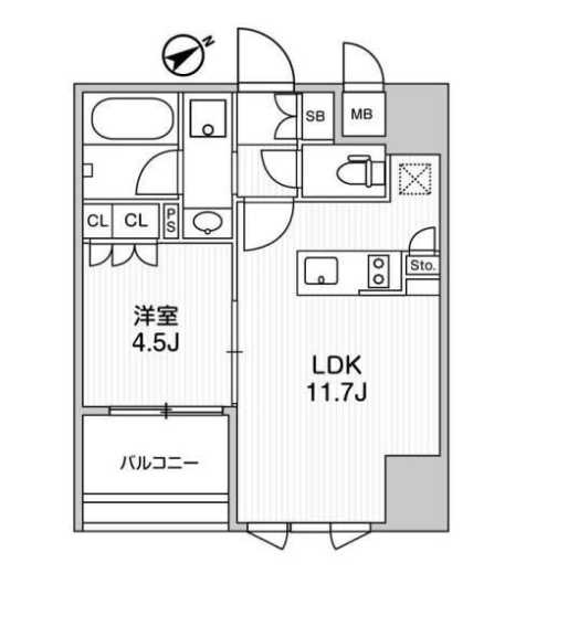 ALTERNA三軒茶屋　ネット無料　礼金0　築浅の間取り
