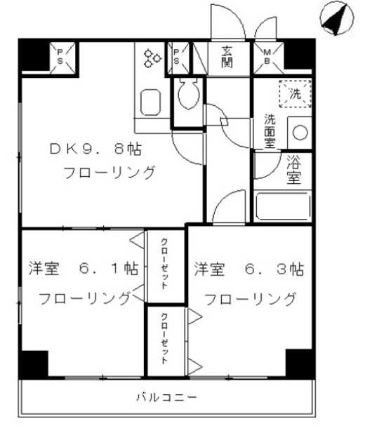COZYCOURT三軒茶屋TOKYO　三井ホーム施工　陽当たり良好　高層階の間取り