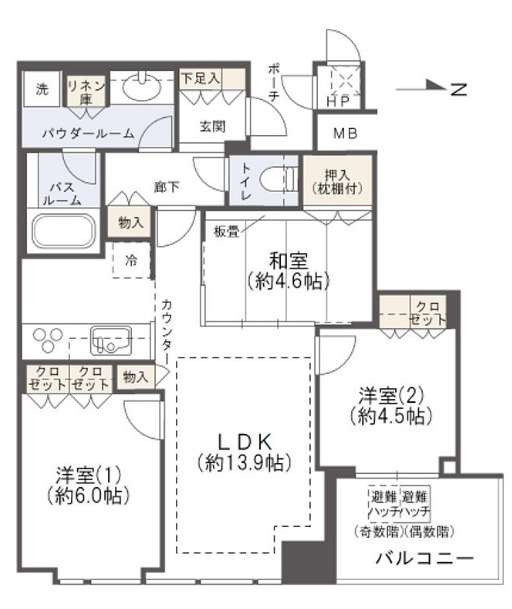 シティタワー大阪天満　菅北小学校区の間取り|シティタワー大阪天満　間取り