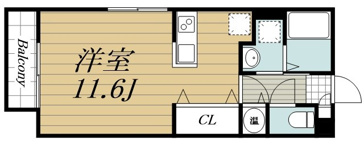 【間取り】 | クレール・ソガB
