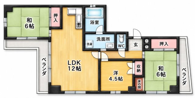【間取り】 | シャトー藤