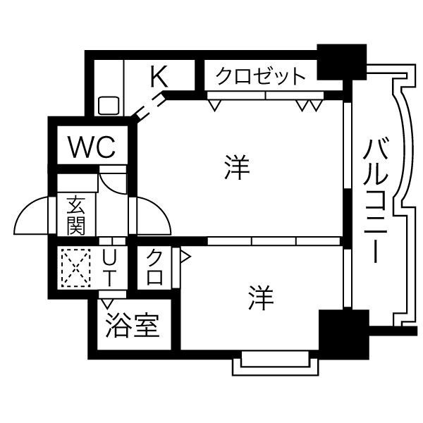 アクセス天神の間取り