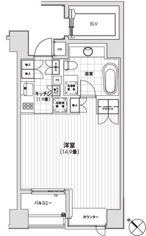 カスタリア銀座の間取り