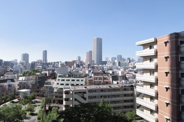 河田町ガーデン２号棟の展望