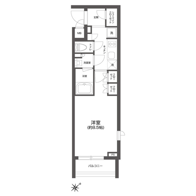 GRAN PASEO 四谷若葉の間取り