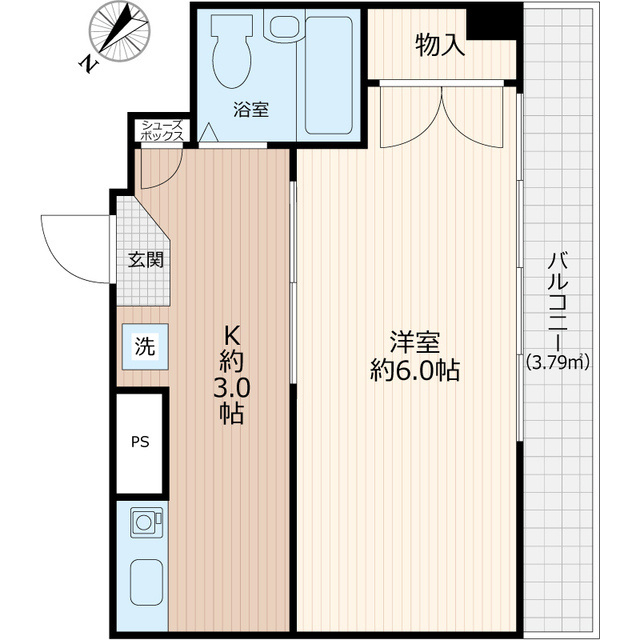 高峰コーポⅡの間取り