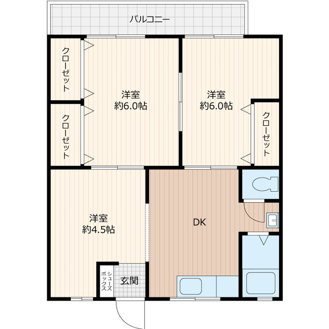 グリーンマンションⅠの間取り