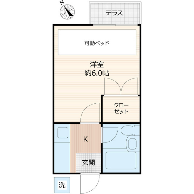 ハウスピアヤマモトの間取り