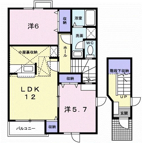 【間取り】 | ビップハイツ　Ｍ－Ⅰ