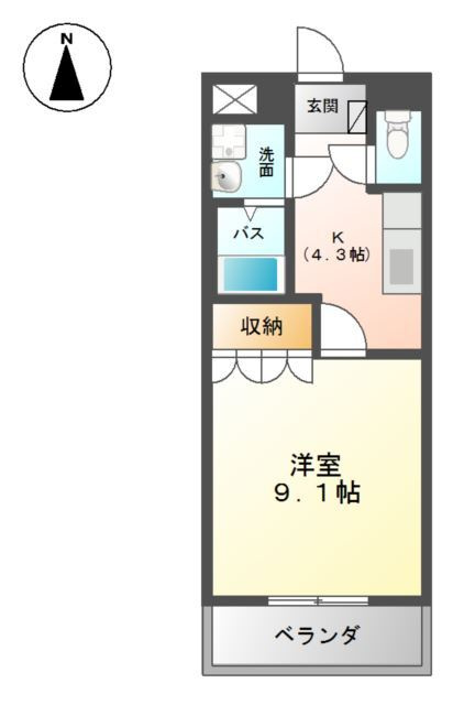 ピアッツア紗梨の間取り