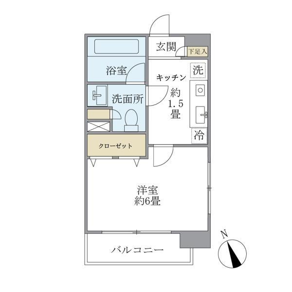 エコロジー白山レジデンスの間取り
