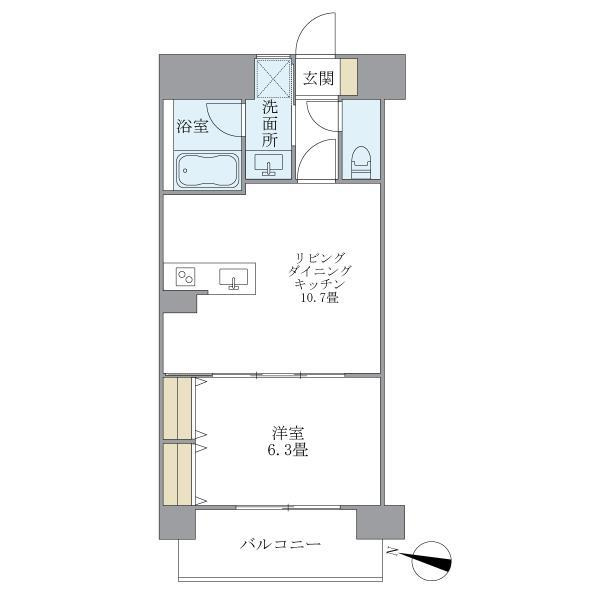 ラキャリラット日本橋の間取り