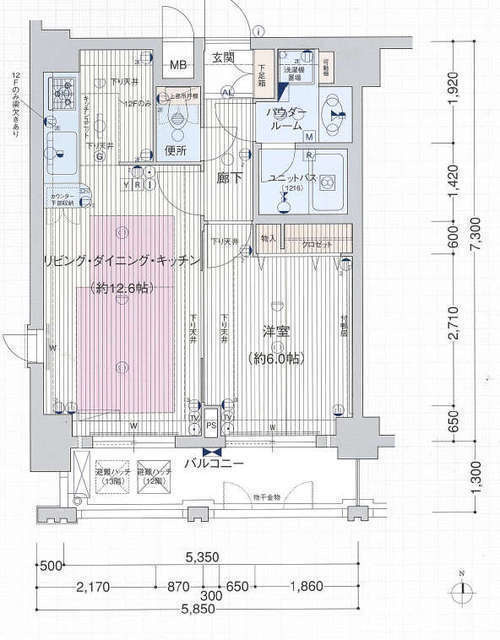 プレサンス新栄デコールの間取り