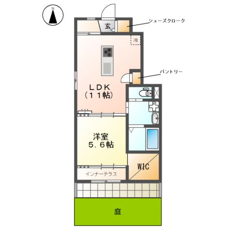 グランツ歌里の間取り