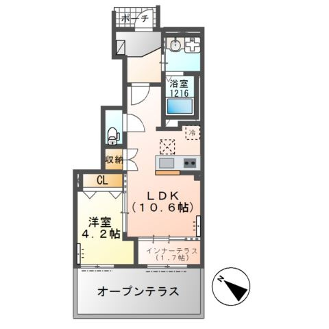ベルウッド　Ⅲの間取り