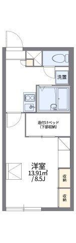 レオパレスアマーレ　サッポロⅡの間取り