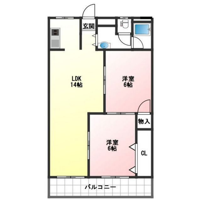 ソレイユオブサの間取り