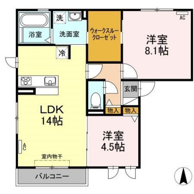 コアロードⅧの間取り