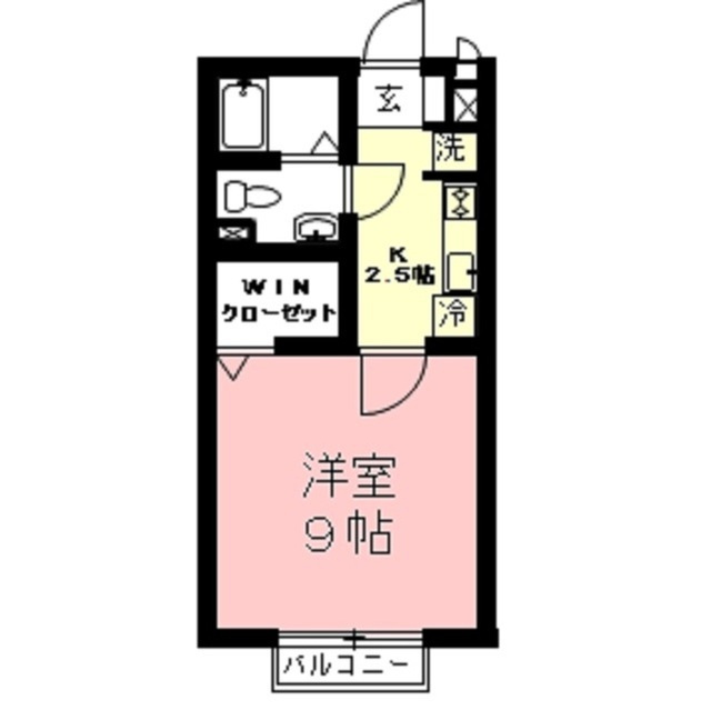岐阜市茜部菱野３丁目のアパートの間取り