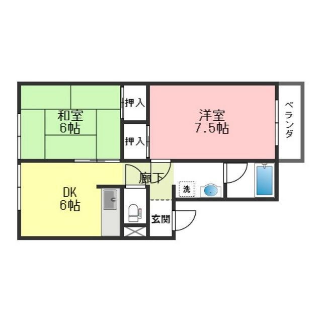 サンティーヌ神山の間取り