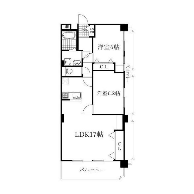 長良パークマンションの間取り