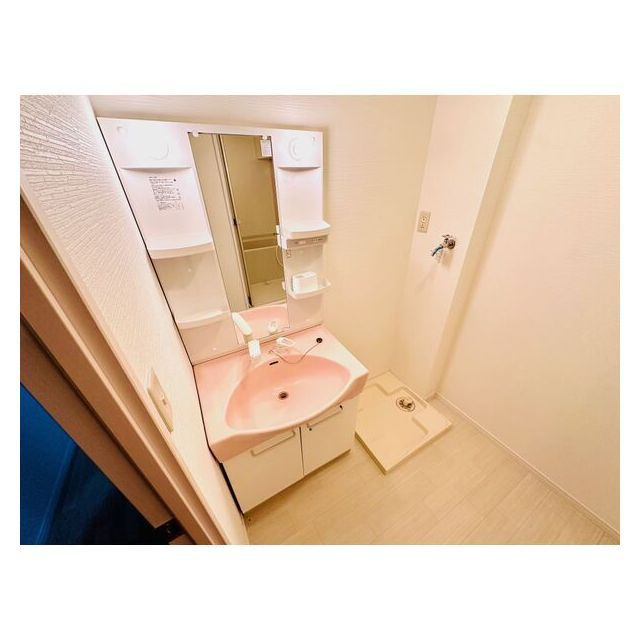 長良パークマンションの洗面所
