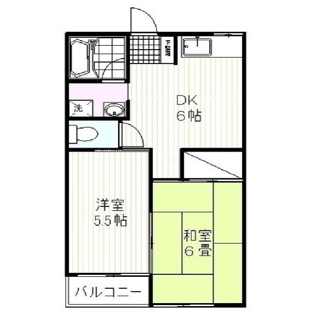 メゾンベルウッドＦの間取り