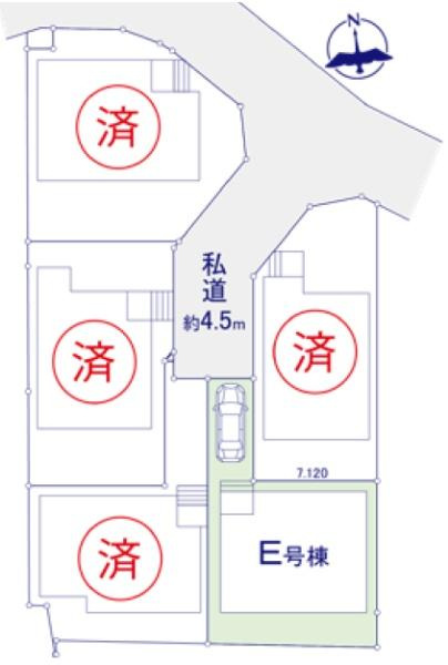 横浜市戸塚区戸塚町の新築一戸建の区画図|残り1棟の販売です！
お気軽にお問合せ下さい！