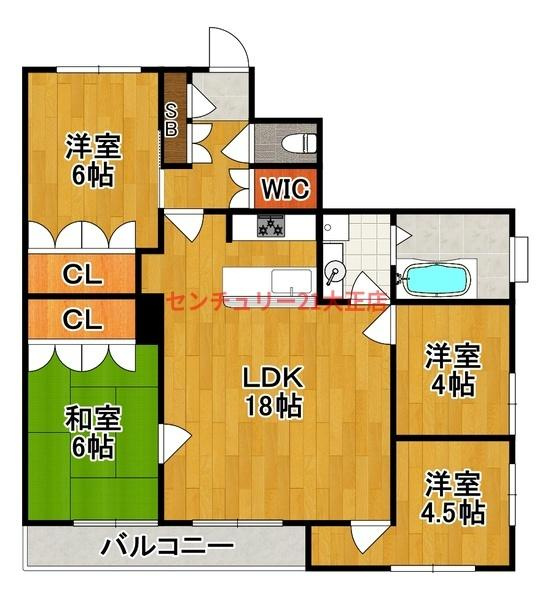 ルミエール市岡の間取り|★ロフト付き4LDK★