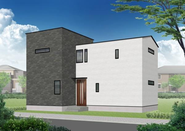 横浜市緑区鴨居町の新築一戸建の外観|建物外観イメージパース
