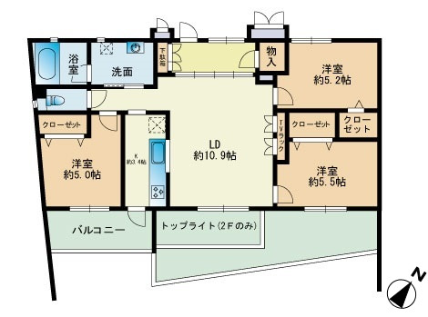 【間取り】 | カルシア姪浜ノヴァリア