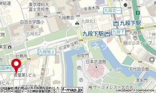 パレステュディオ　九段＜北の丸＞の地図