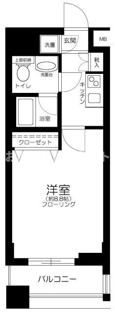 パレステュディオ　九段＜北の丸＞の間取り
