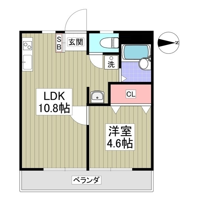 三協コーポの間取り