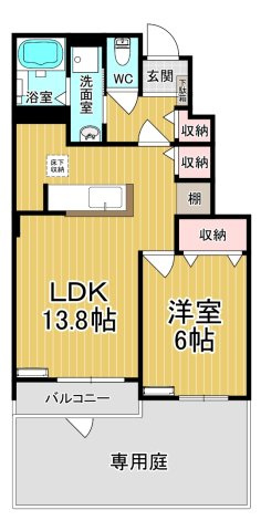【間取り】 | エレガンス　Ｂ