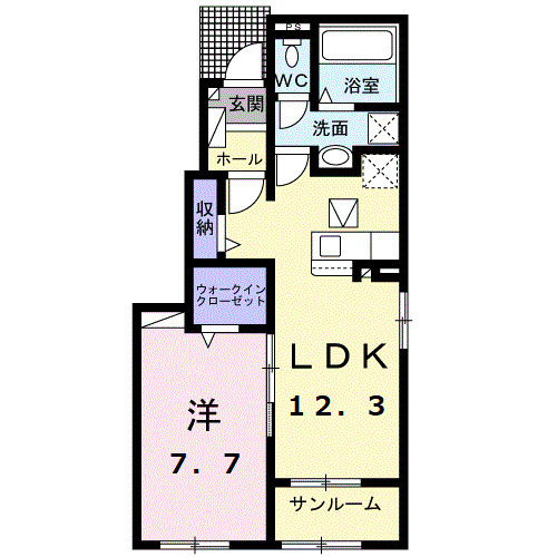 フェリス　テレーノⅡの間取り