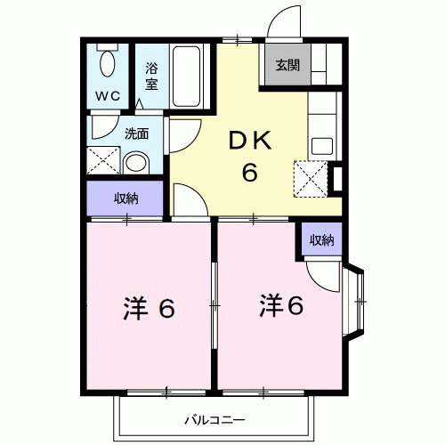 ハッピーシャトウⅡの間取り