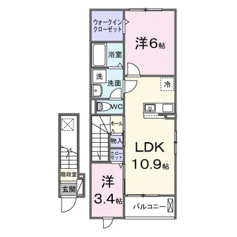 フィオリーレＡの間取り