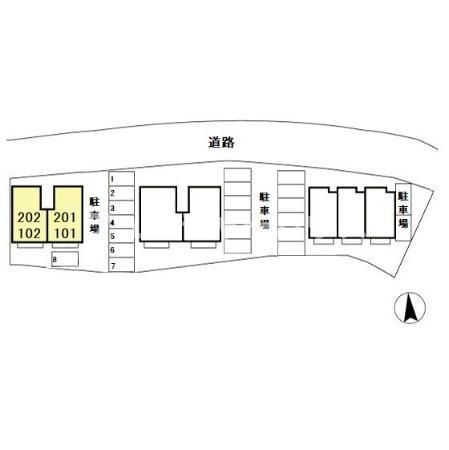 カーサ　アコルデ　Ｃの区画図