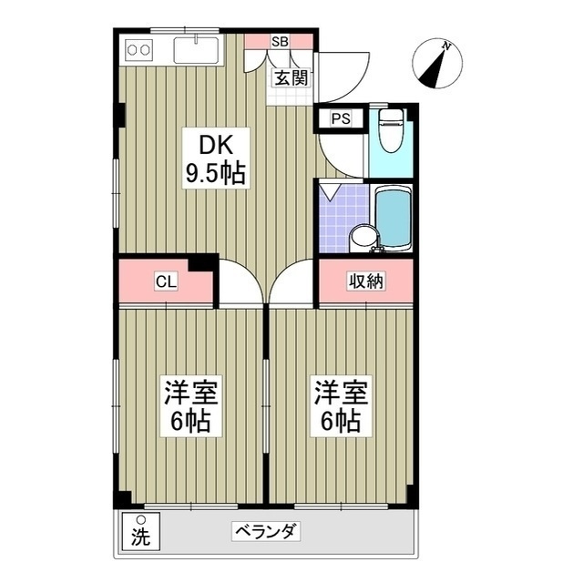 コーポベルの間取り