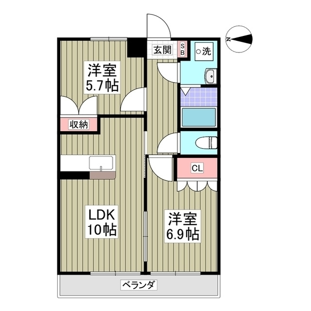 タペストリーの間取り