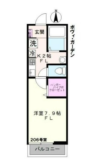 ボヴィ・ガーデン の間取り