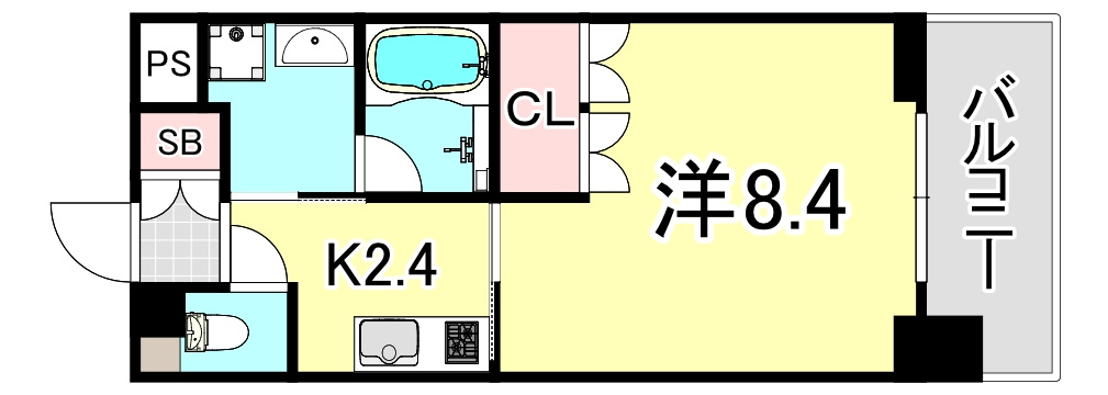 ベルファース尼崎の間取り