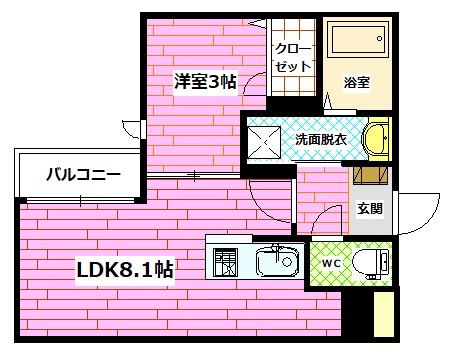 月光府中鹿籠壱番館の間取り