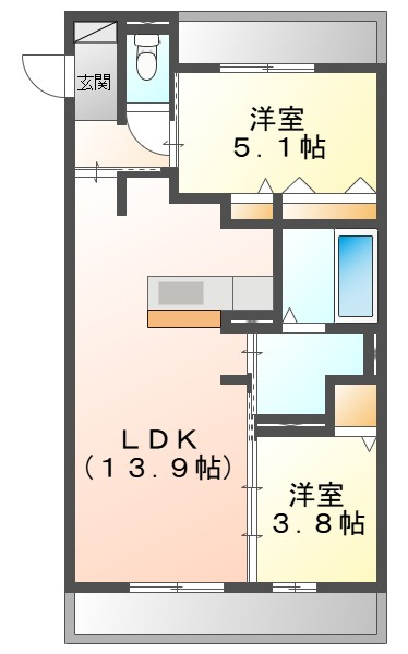 ルシエールの間取り