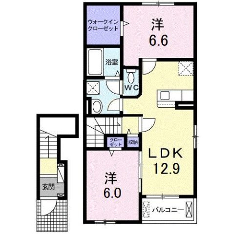 【間取り】 | カルモ・ドゥーエ