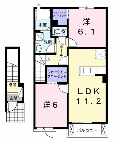 【間取り】 | エアリー　ヴィラ　Ａ