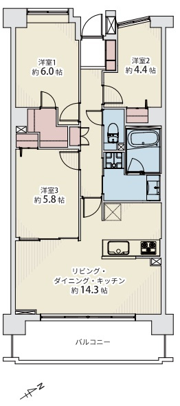 シスナブ池袋本町の間取り