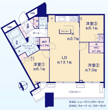 SKYZ TOWER&GARDENの間取り