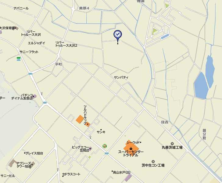 フレンテ大沢の地図